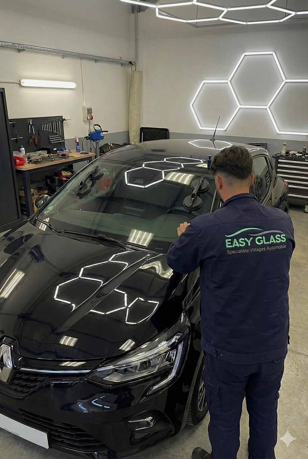 Calibrage ADAS d'un pare-brise en atelier Easy Glass à Bordeaux